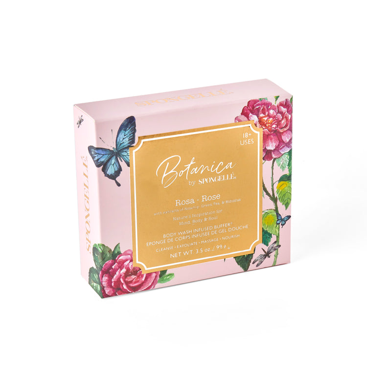 Spongelle Botanica Rosa - Rose Body Wash Infused Buffer Exp 24 months after opening