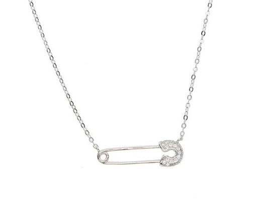 Melinda Maria Safety Pin Necklace