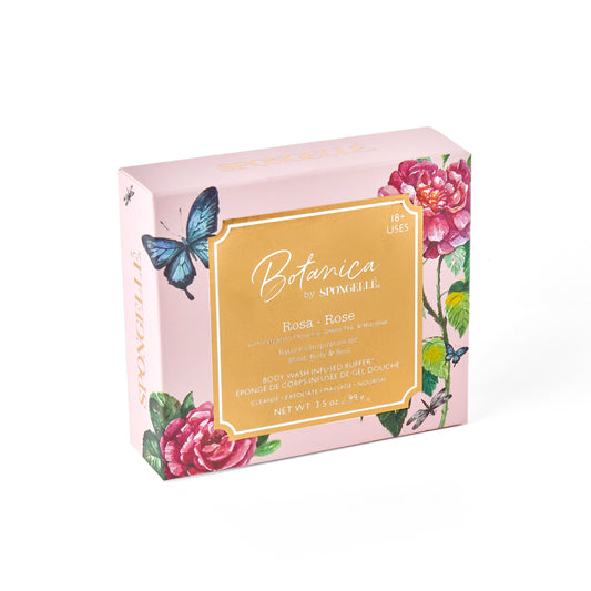 Spongelle Botanica Rosa - Rose Body Wash Infused Buffer Exp 24 months after opening
