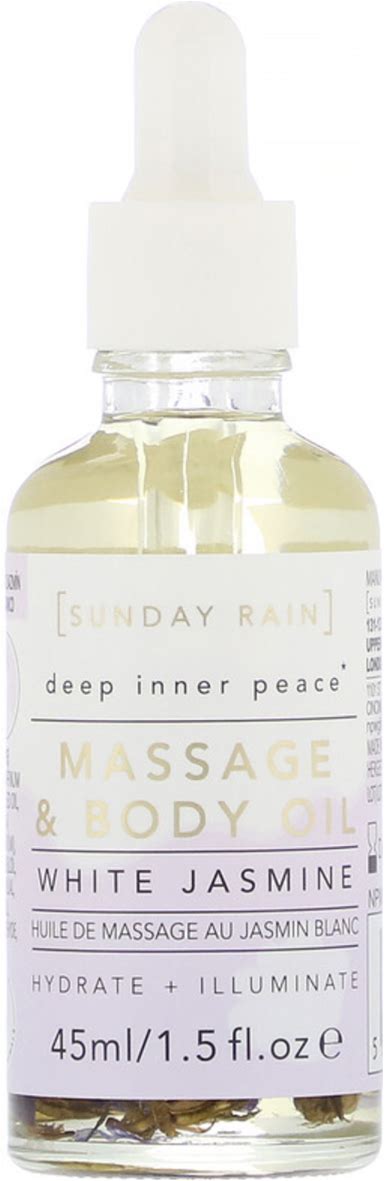 Sunday Rain Massage Oil White Jasmine