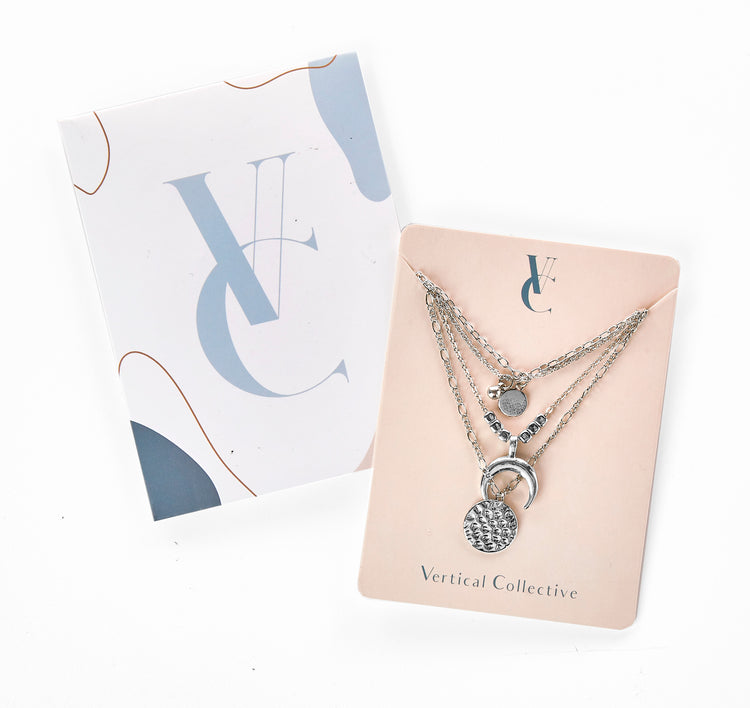 Vertical Collective Celestial Layered Necklace